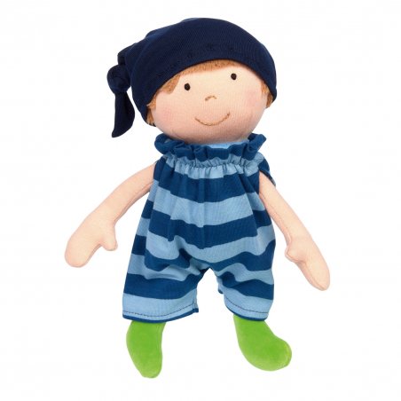 sigikid Stoffpuppe Brenda Bilipup Junge mit Overall | KuscheltierBoutique