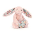 Jellycat Hase Blossom Heart Bunny Blush, Vorderseite | Kuscheltier.Boutique