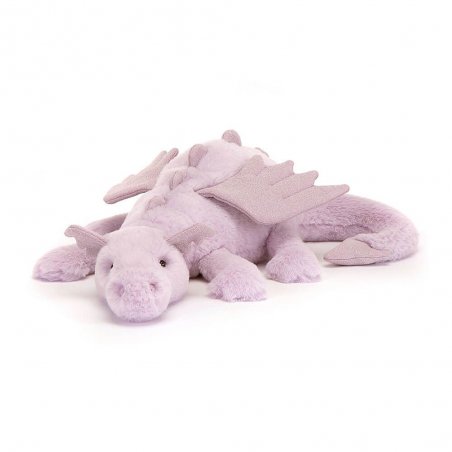 Jellycat Plüschtiere Drache Lavender groß, Vorderseite | Kuscheltier.Boutique