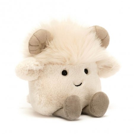 Jellycat Widderschaf Amuseabean Ram, Vorderseite | Kuscheltier.Boutique