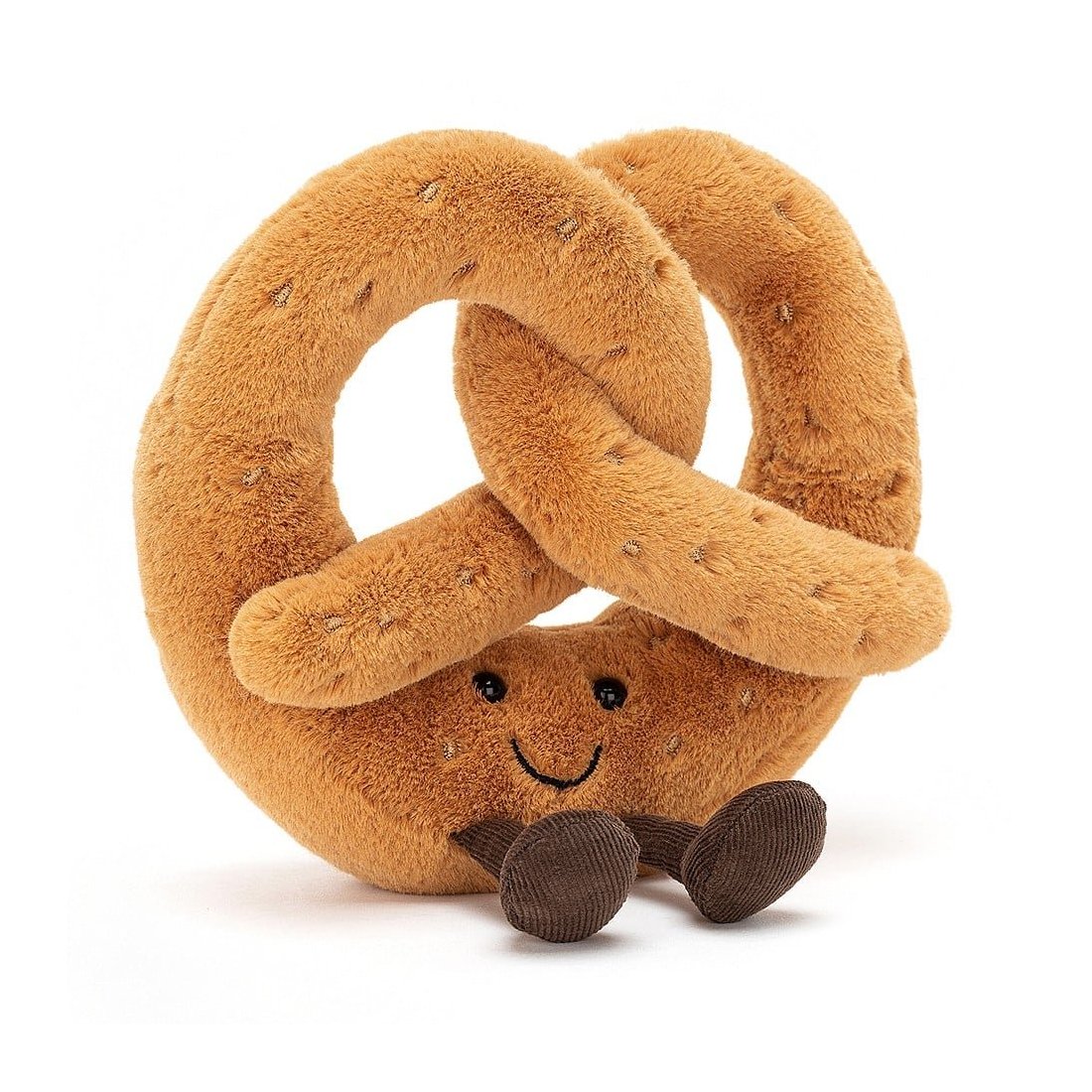 Jellycat Amuseables Brezel, Vorderseite | Kuscheltier.Boutique