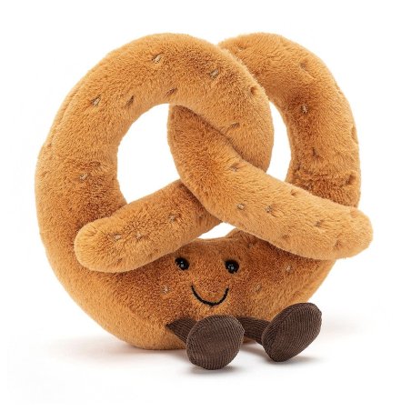 Jellycat Amuseables Brezel, Vorderseite | Kuscheltier.Boutique