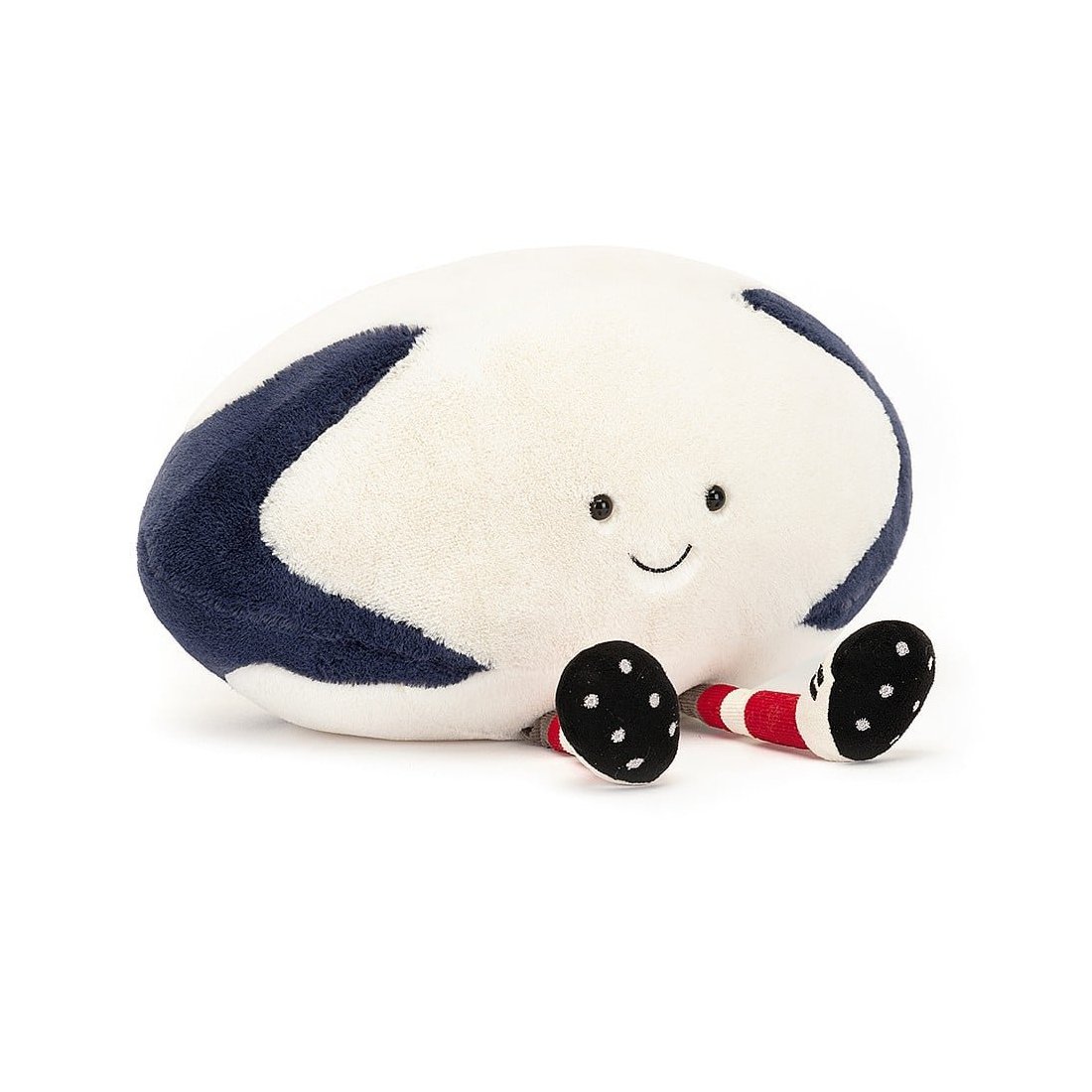 Jellycat Amuseables Sports Rugbyball Vorderseite | Kuscheltier.Boutique