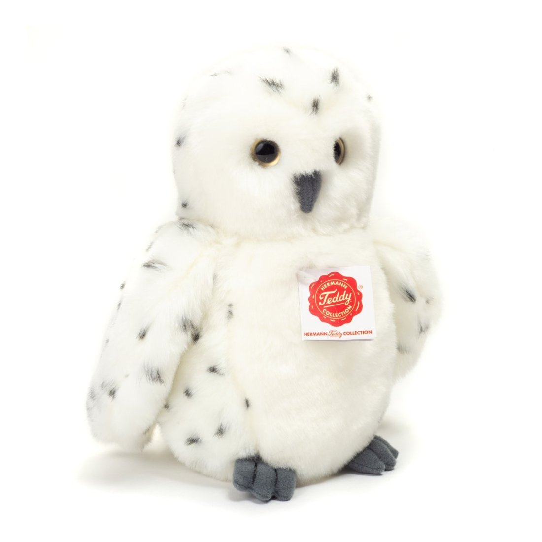 Hermann TEDDY SchneeEule 21cm Vorderseite | Kuscheltier.Boutique