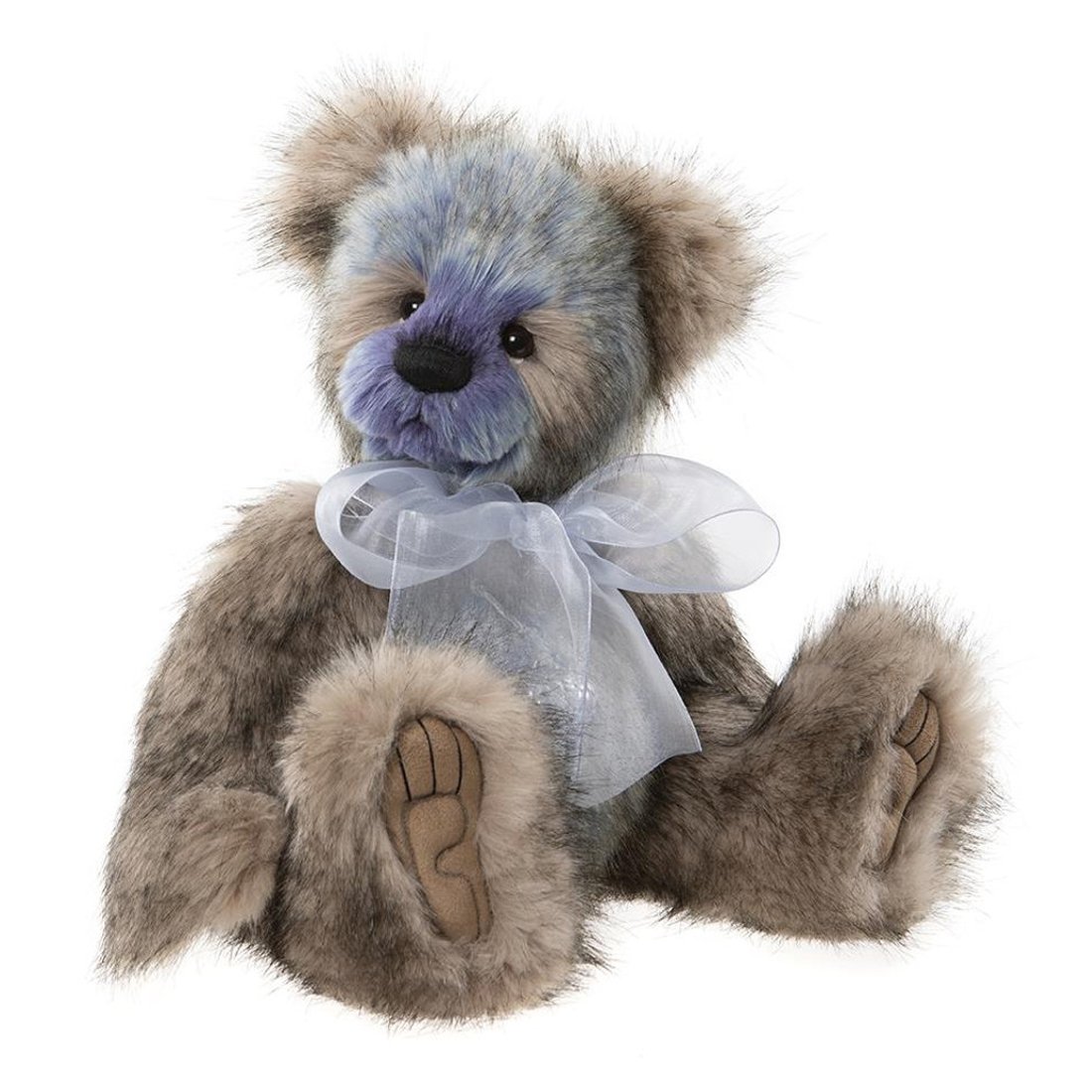 Charly Bears Teddybär Blueberry Pudding grau-braun | Kuscheltier.Boutique