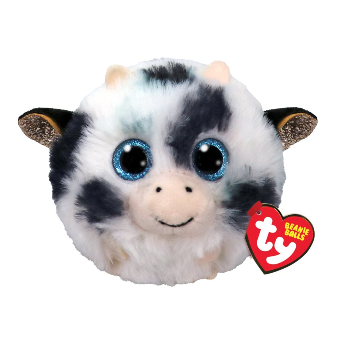 Ty Puffies Kuh Moophy Cow schwarz-weiß | Kuscheltier.Boutique