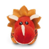 Nici Dinos Triceratops Cerastupsy rot Vorderseite | Kuscheltier.Boutique