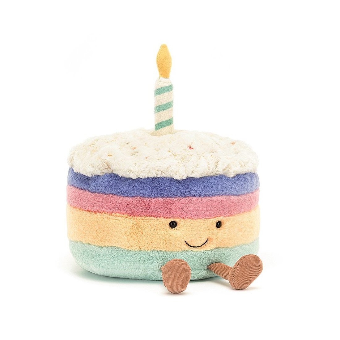 Jellycat Amuseables Rainbow Birthday Cake, Vorderseite | Kuscheltier.Boutique