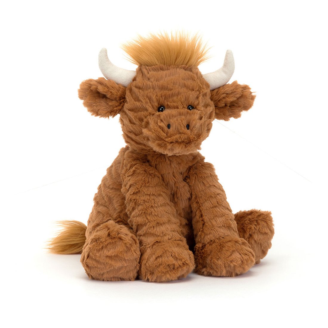 Jellycat Kuh Fuddlewuddle Highlandcow Vorderseite | Kuscheltier.Boutique