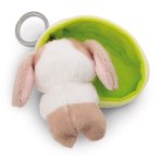 NICI Schlüsselanhänger Sleeping Bunnies Hase cappuchino Rückseite | Kuscheltier.Boutique