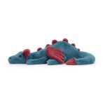 Jellycat Drache Dexter Dragon 50cm taubenblau | Kuscheltier.Boutique