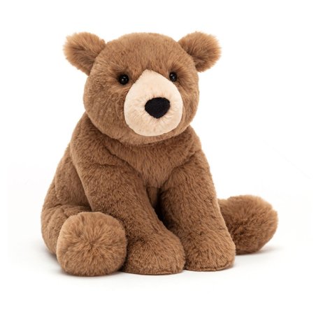 Jellycat Teddy Bär Woody Bear sitzend Vorderseite | Kuscheltier.Boutique