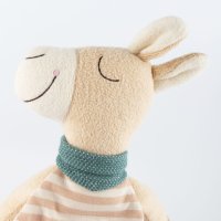 sigikid Vanilla Lama Detail Gesicht Schmusetuch | Kuscheltier.Boutique