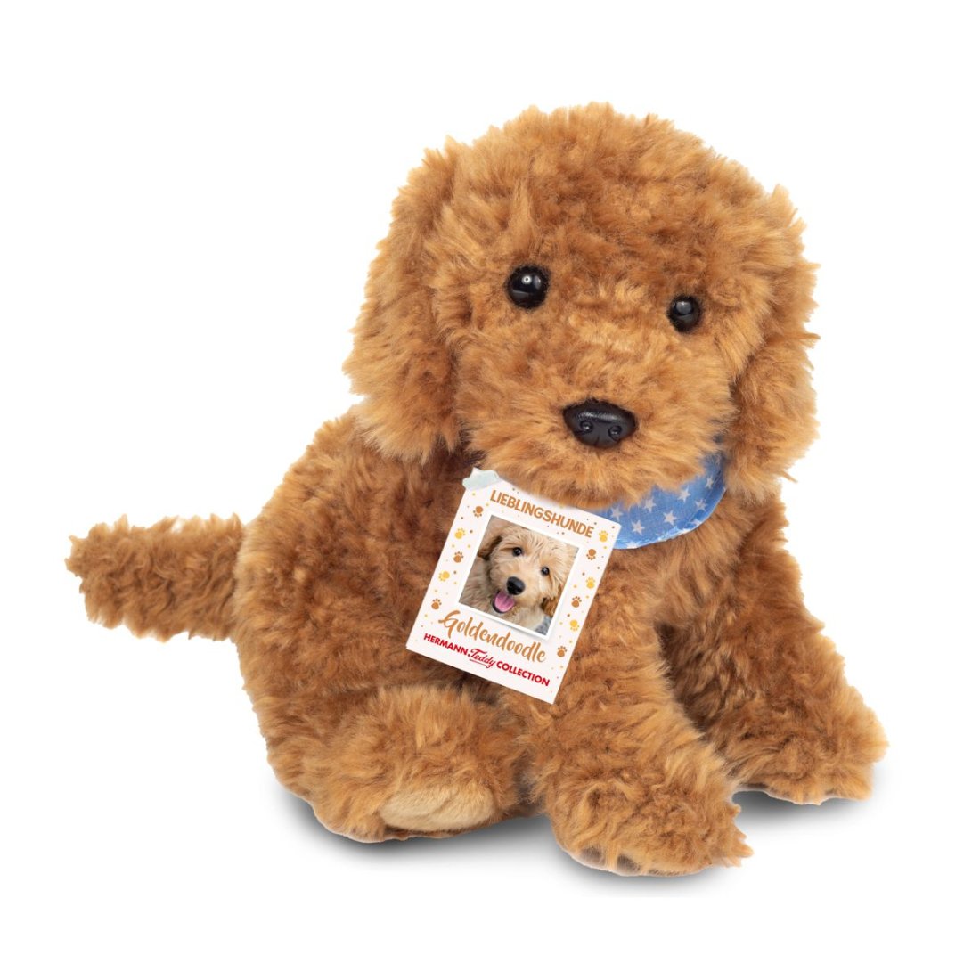 Hermann TEDDY Goldendoodle braun Vorderseite | Kuscheltier.Boutique