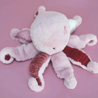 Krake rosa, Aufsicht Plüschtier Histoire d'Ours | Kuscheltier.Boutique