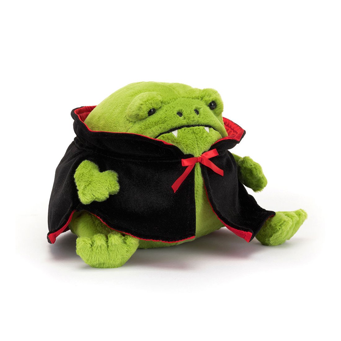 Jellycat Ricky Rainfrog Vampire Vorderseite Halloweenfrosch | Kuscheltier.Boutique