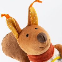 sigikid Yellow Eichhörnchen Gesicht Aktiv-Spielzeug | Kuscheltier.Boutique