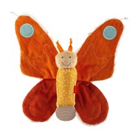 sigikid Yellow Sunshine Schmetterling orange Vorderseite Knister-Greifling | Kuscheltier.Boutique