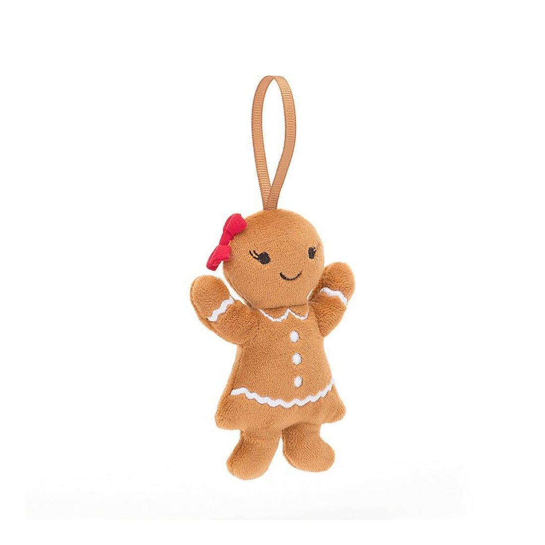 Jellycat Anhänger Lebkuchenfrau Gingerbread Ruby Vorderseite | Kuscheltier.Boutique