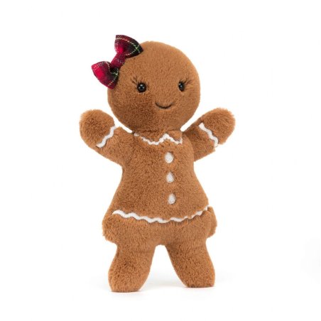 Jellycat Jolly Gingerbread Ruby 18cm, Vorderseite | Kuscheltier.Boutique