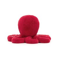 Jellycat Oktopus Krake Cranberry 22cm Rückseite | Kuscheltier.Boutique