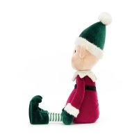 Jellycat Weihnachtself Eldo sitzend | Kuscheltier.Boutique