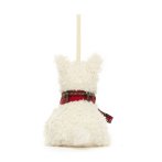 Jellycat Munro Scottie Dog Decoration Rückseite Weihnachtsanhänger | Kuscheltier.Boutique