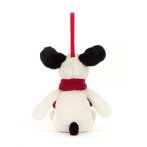 Jellycat Bashful Puppy Decoration Rückseite Weihnachtsanhänger | Kuscheltier.Boutique