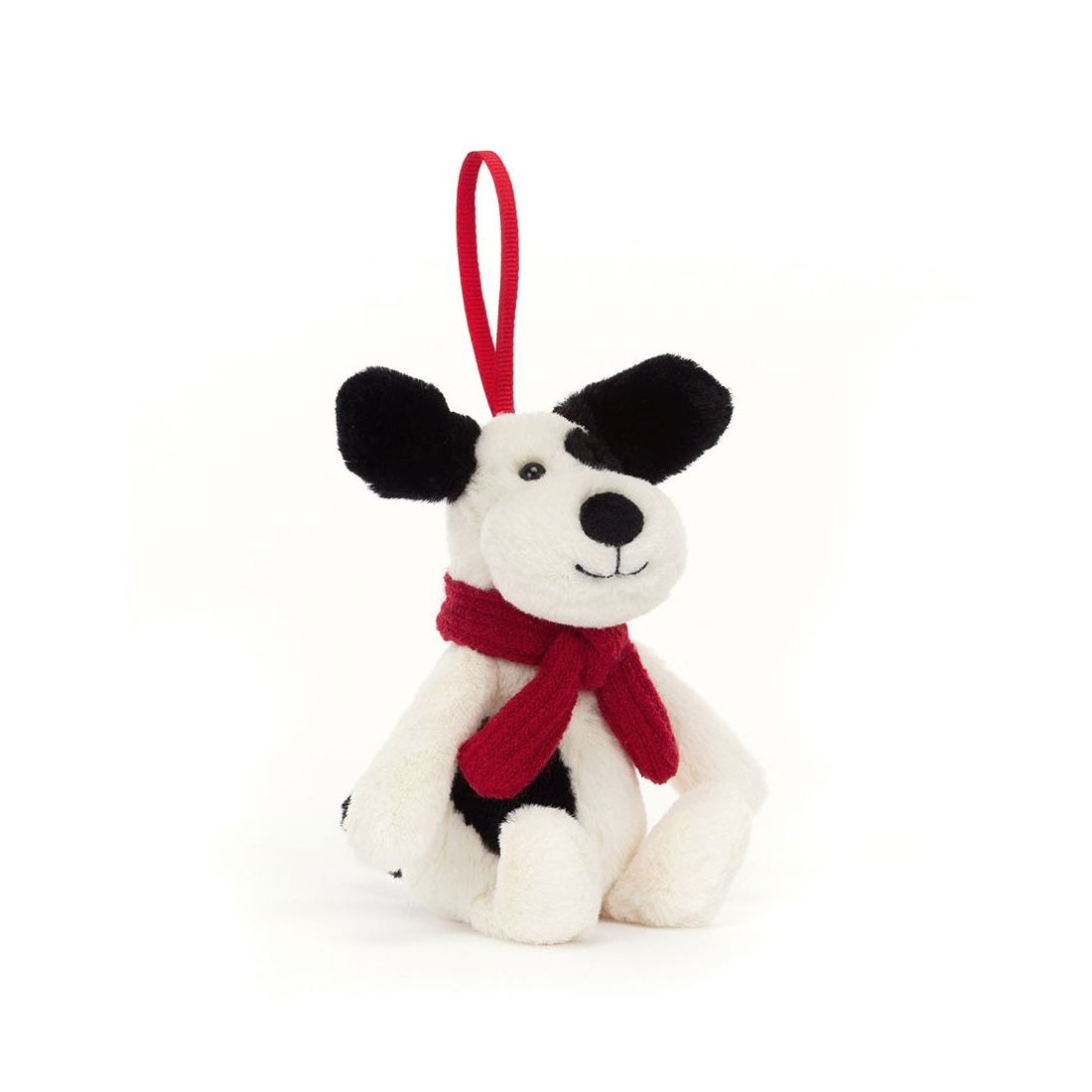 Jellycat Bashful Puppy Decoration Vorderseite Weihnachtsanhänger | Kuscheltier.Boutique