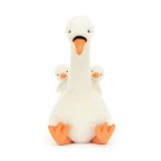 Jellycat Schwan Featherful Swan Vorderseite | Kuscheltier.Boutique