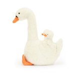 Jellycat Schwan Featherful Swan sitzend | Kuscheltier.Boutique