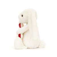 Jellycat Hase Bashful Bunny mit Zuckerstange Vorderseite | Kuscheltier.Boutique