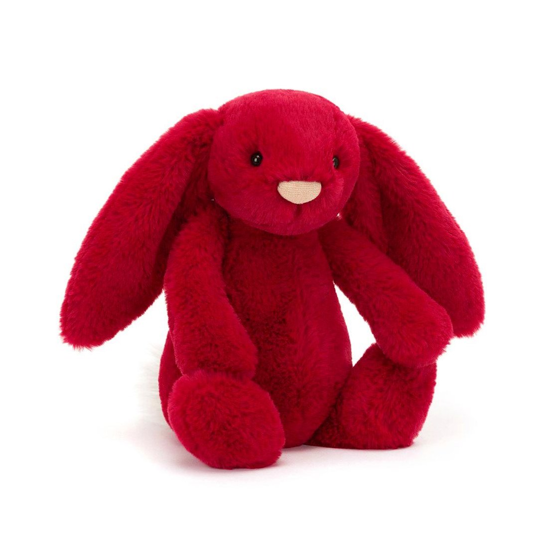 Jellycat Hase Bashful Luxe Bunny Scarlett klein Vorderseite | Kuscheltier.Boutique