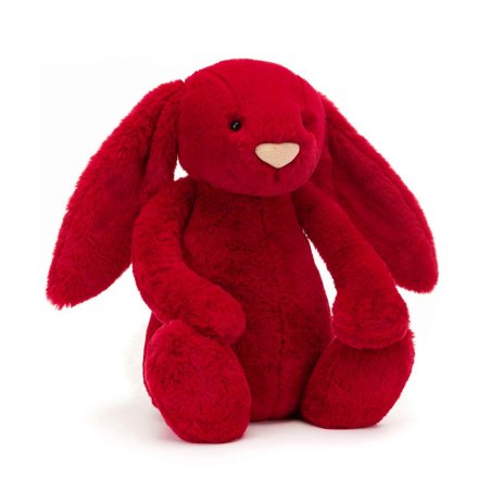 Jellycat Hase Bashful Luxe Bunny Scarlett Vorderseite | Kuscheltier.Boutique