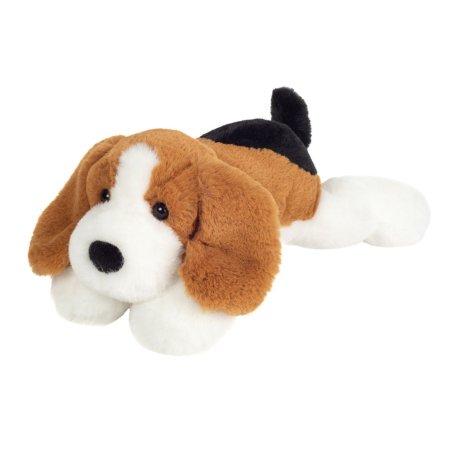 Hermann TEDDY Schlenkerhund dreifarbig Vorderseite| Kuscheltier.Boutique