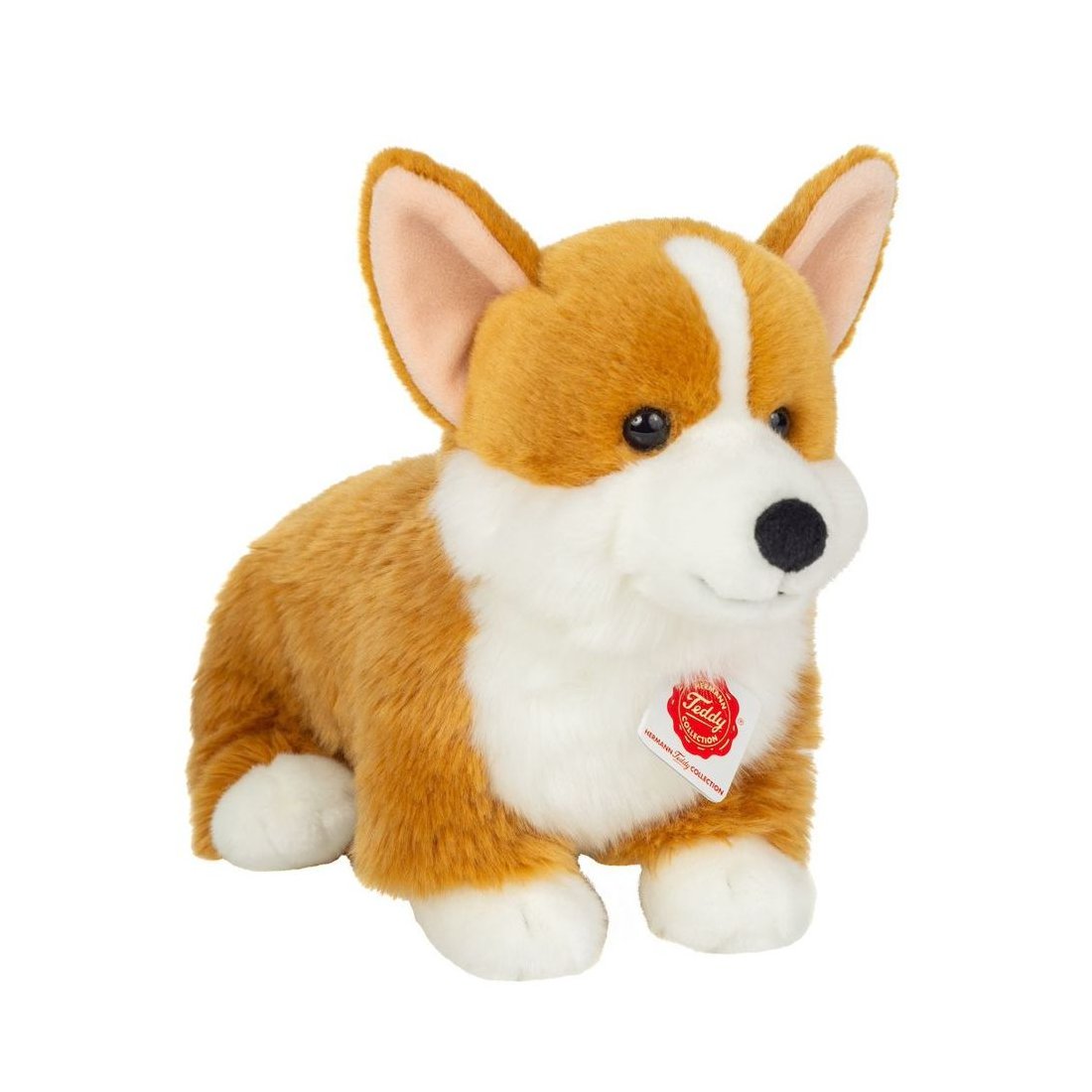 Hermann TEDDY Corgi sitzend Vorderseite | Kuscheltier.Boutique