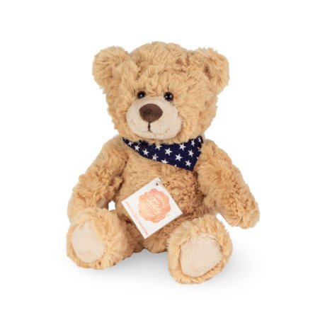 Hermann TEDDY Teddy Bär sand mit Halstuch 23cm | Kuscheltier.Boutique