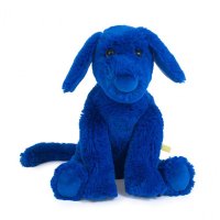 Moulin Roty Blauer Hund Ecole des loisirs Vorderseite | Kuscheltier.Boutique