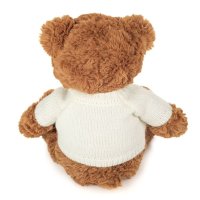 Hermann TEDDY Teddy Bär Percy mit Pullover Rückseite | Kuscheltier.Boutique