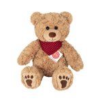 Hermann TEDDY Teddy Bär Curtis mit Halstuch Vorderseite | Kuscheltier.Boutique