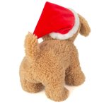 Hermann TEDDY Weihnachtshund mit Mütze Rückseite | Kuscheltier.Boutique