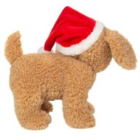 Hermann TEDDY Weihnachtshund mit Mütze stehend | Kuscheltier.Boutique