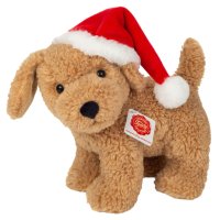 Hermann TEDDY Weihnachtshund mit Mütze Vorderseite | Kuscheltier.Boutique