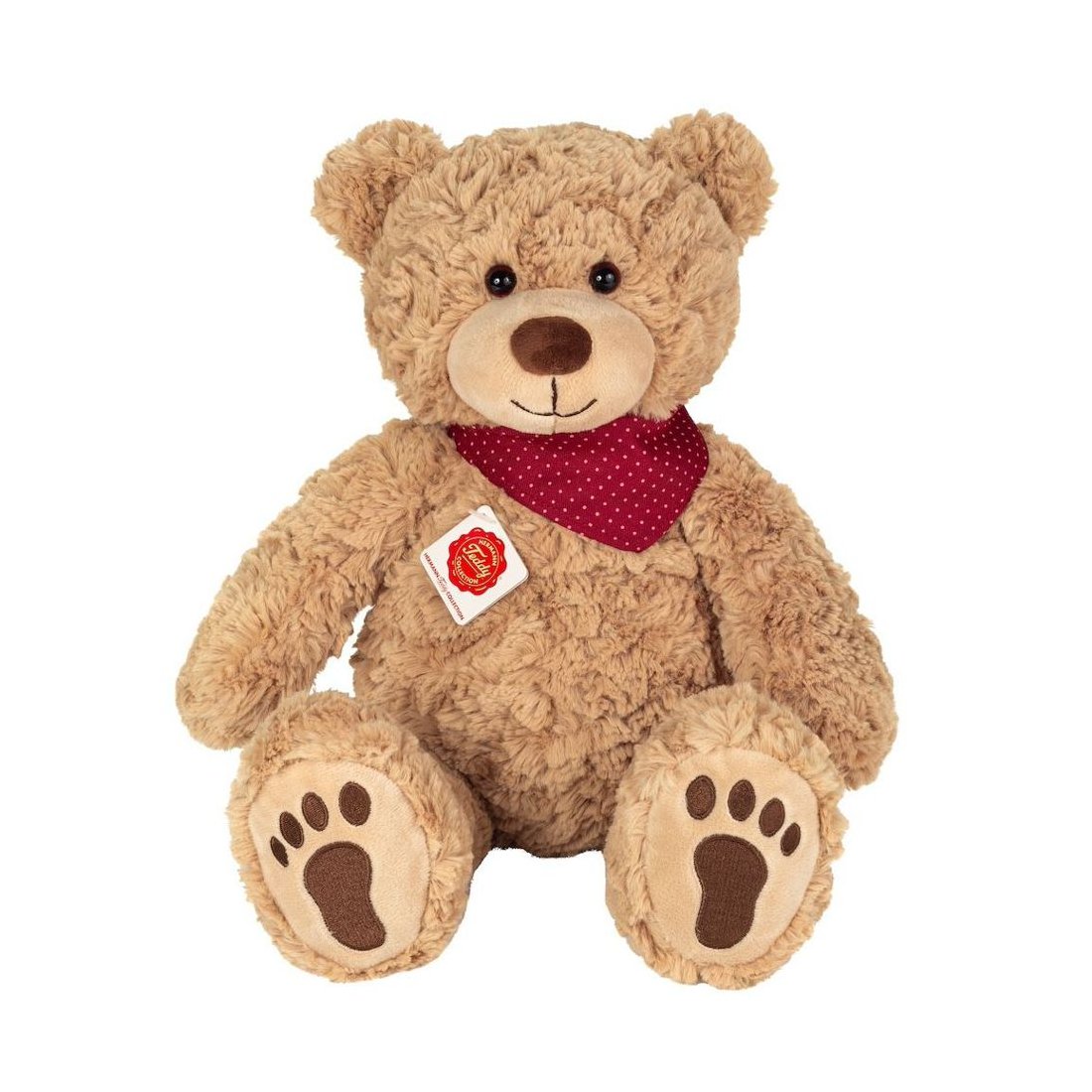 Hermann TEDDY Teddy Bär Chilly mit Halstuch Vorderseite | Kuscheltier.Boutique