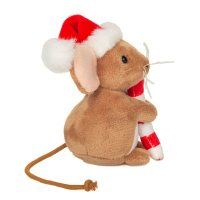 Hermann TEDDY Weihnachtsmaus mit Zuckerstange | Kuscheltier.Boutique