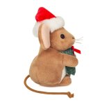 Hermann TEDDY Weihnachtsmaus mit Kranz | Kuscheltier.Boutique