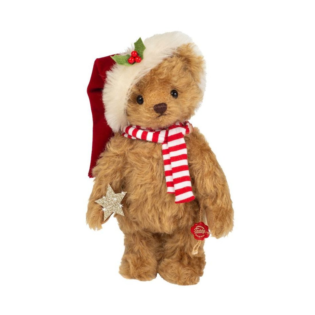 Hermann TEDDY Bär Weihnachtsteddy Nikolas Vorderseite | Kuscheltier.Boutique