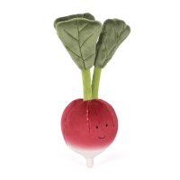 Jellycat Vivacious Vegetable Radish Vorderseite Radieschen | Kuscheltier.Boutique