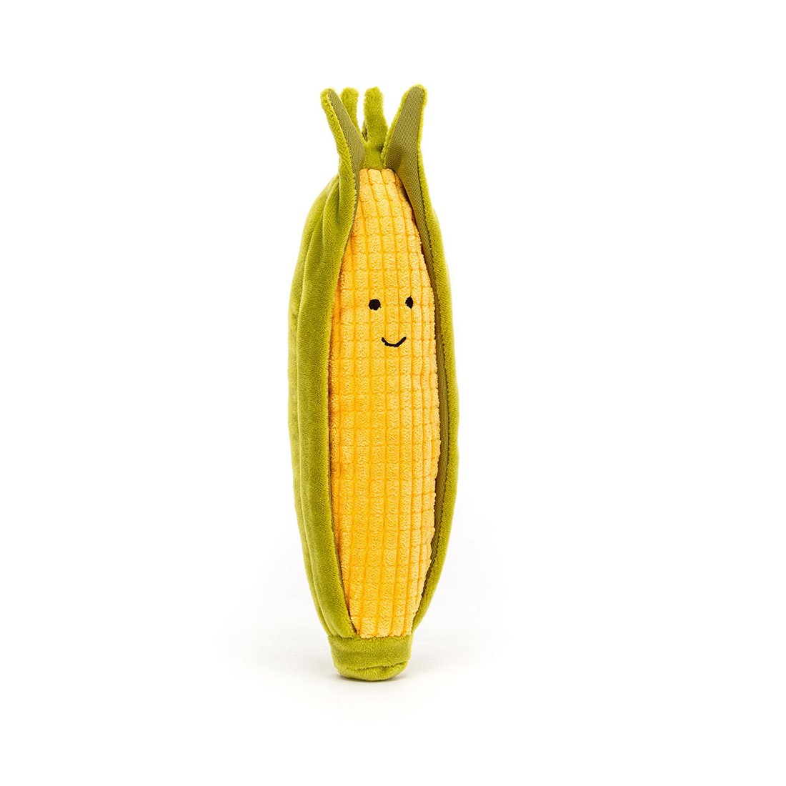 Jellycat Vivacious Vegetable Sweetycorn Vorderseite Maiskolben | Kuscheltier.Boutique