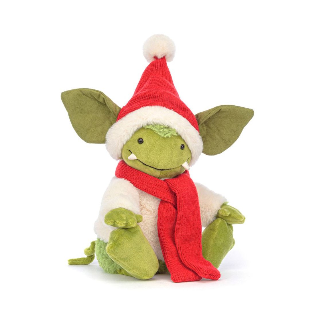 Jellycat Gremlin Christmas Grizzo Vorderseite | Kuscheltier.Boutique